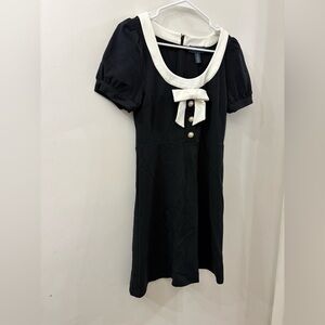 Modcloth Black dress with cream accents - NWT - small - bow